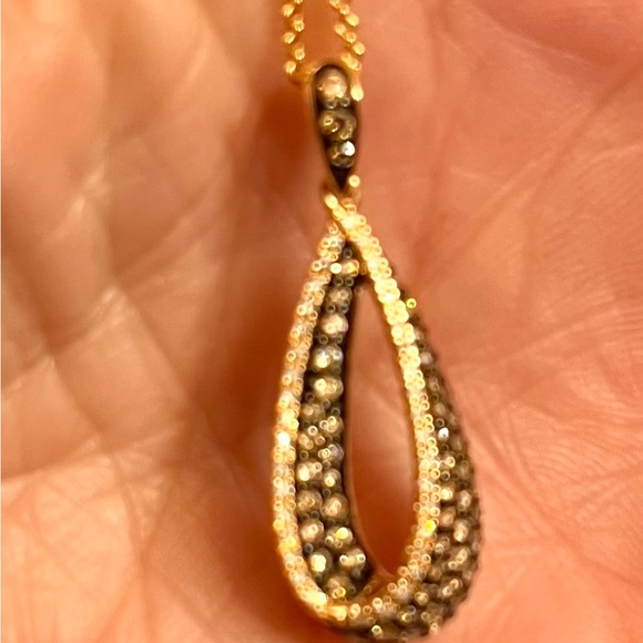 Effy Jewelry - 14K rose gold with white and chocolate diamond, Effy brand necklace